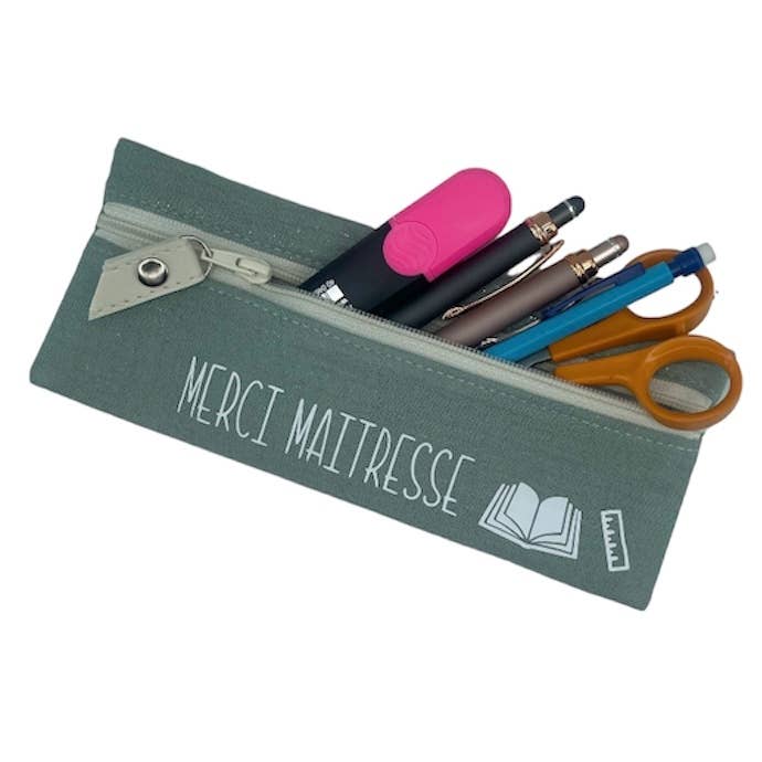 Emmanuel Création - Wholesale Pouch - Women's - Universal case, “Merci Maitresse” Scintillant celadon3