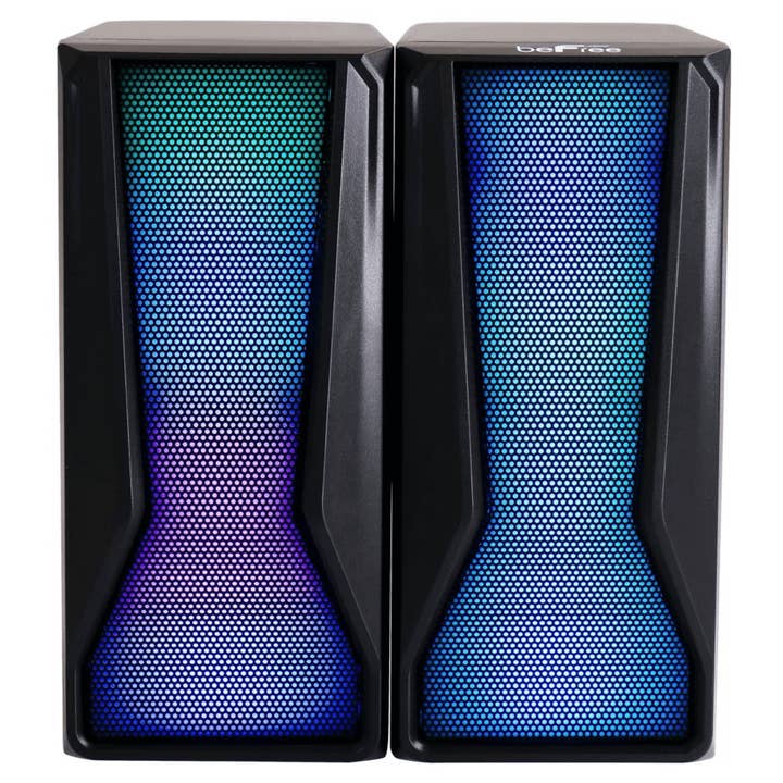 JupiterGear Home - Wholesale Speakers - beFree Sound Color LED Dual Gaming Speakers5
