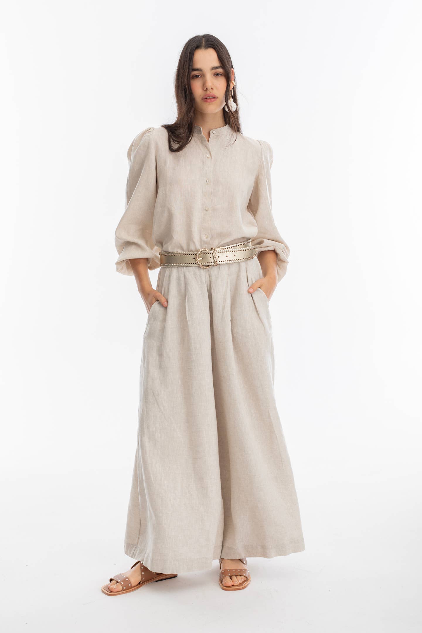 Sabi Linen Pants - Natural for wholesale on Faire6
