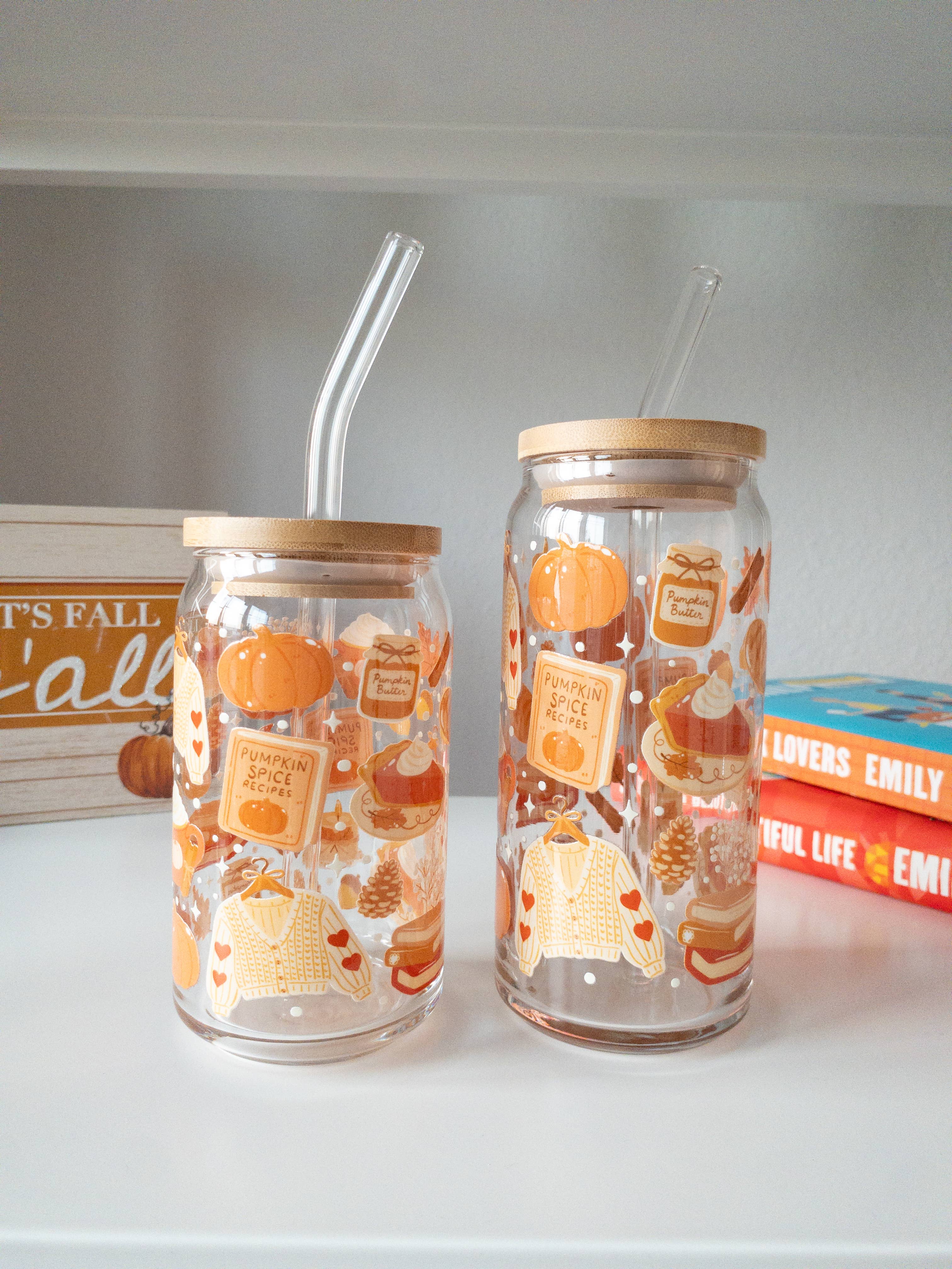 Be Bold Stay Bold - Wholesale Drinking Glass/Cup - Pumpkin Spice Cozy Fall Glass Cup – 16oz & 20oz0