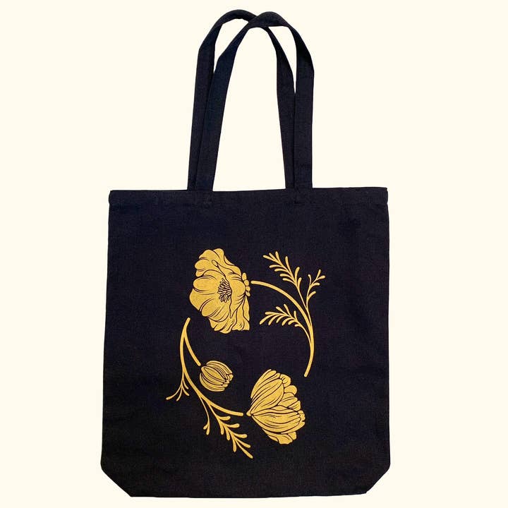 POPPY TOTE IN BLACK for wholesale by Anna Montagne Studio