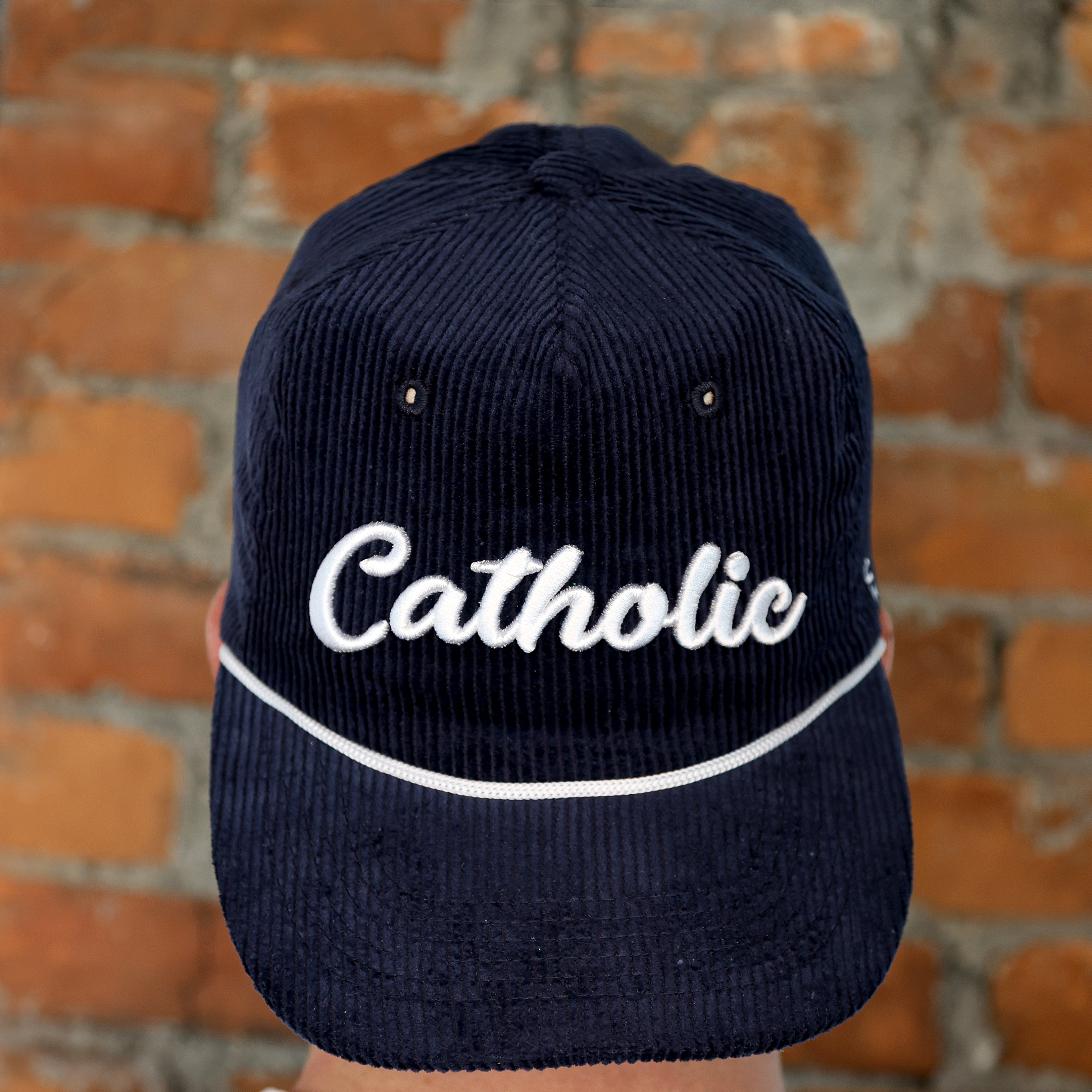 Sock Religious - Wholesale Honkbalpet - Uniseks - Katholieke Retro Corduroy Hoed5