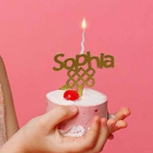 Food Safe Cake Topper "GET CUSTOM MADE CANLDES" - Acrylic Cake Topper Candle - Cake Candles for Birthday, Anniversary Decoration, Family Baking Reunions, Theme Party Cake Decorating Supplies for wholesale by Food safe Cake Topper