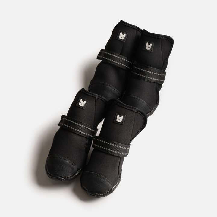 Einfache Passform & rutschfeste Hundestiefel Schwarzer Neopren-Pfotenschutz für alle Jahreszeiten für den Großhandel von Silver Paw
