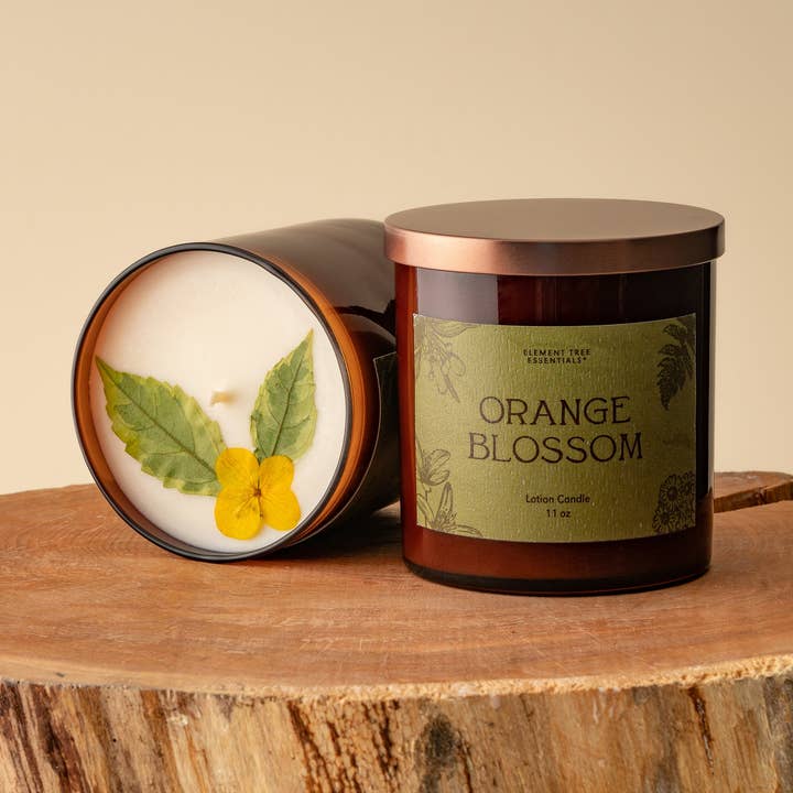 Orange Blossom Lotion Candle for wholesale by Element Tree Essentials