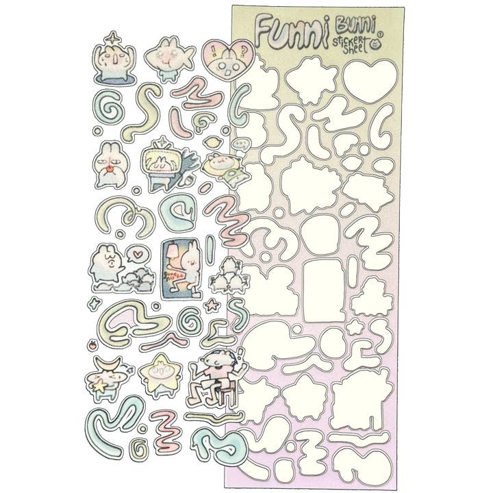 Milki Tea Studios - Wholesale Sticker - Funni Bunni 11