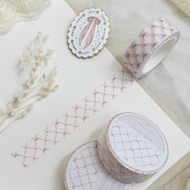 leelajournals – Großhandel Washi-Tape – Washi-Tape mit Schleifenmotiv und Spalier1