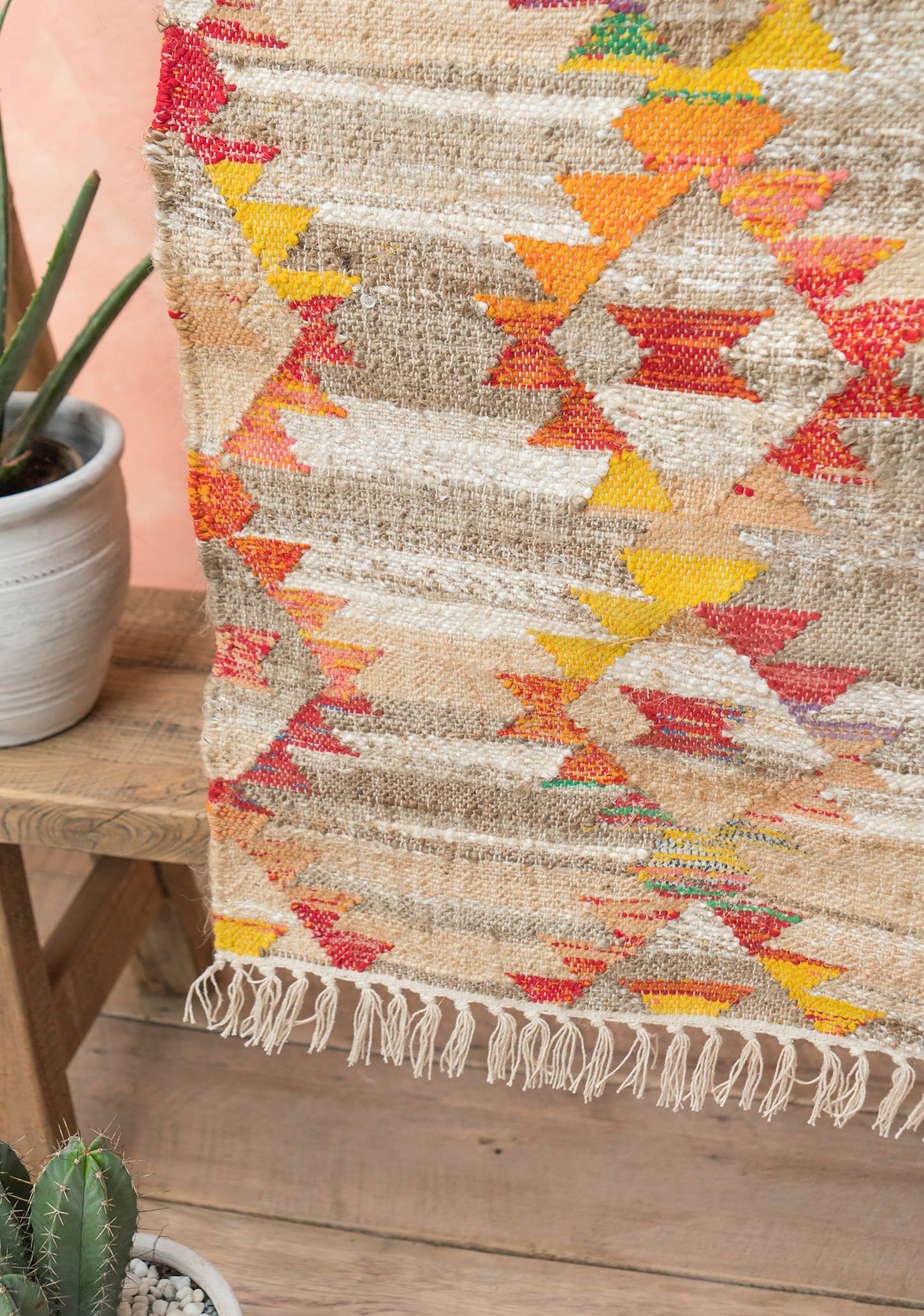 Namaste - Wholesale Area Rug - Harini Cotton/Hemp Kilim Rug, 120 X 180Cm1