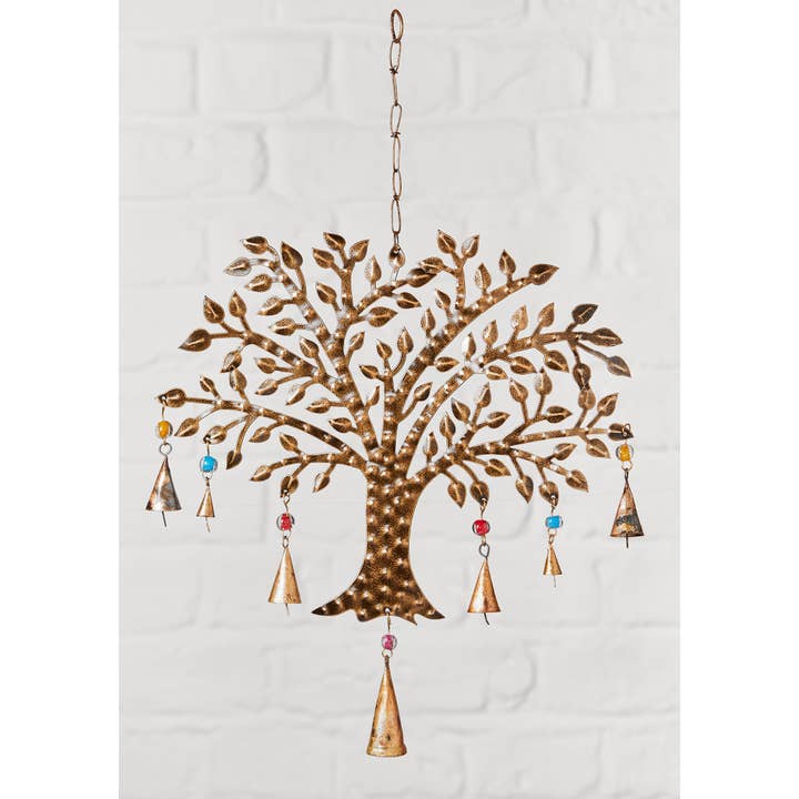 Namaste - Wholesale Wind Chime - Tree of Life Windchime with Coloured Beads