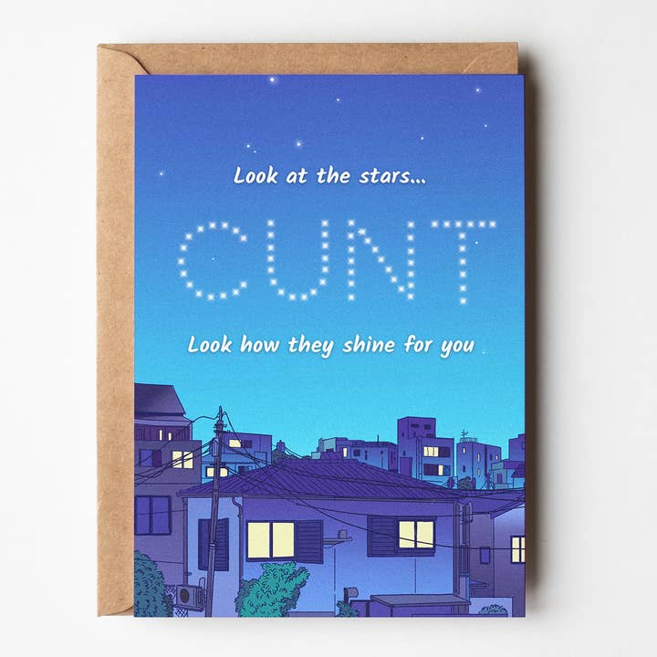 Yeah Noted - Wholesale Birthday card - Inappropriate Cunt Birthday Card, Funny Greeting Card