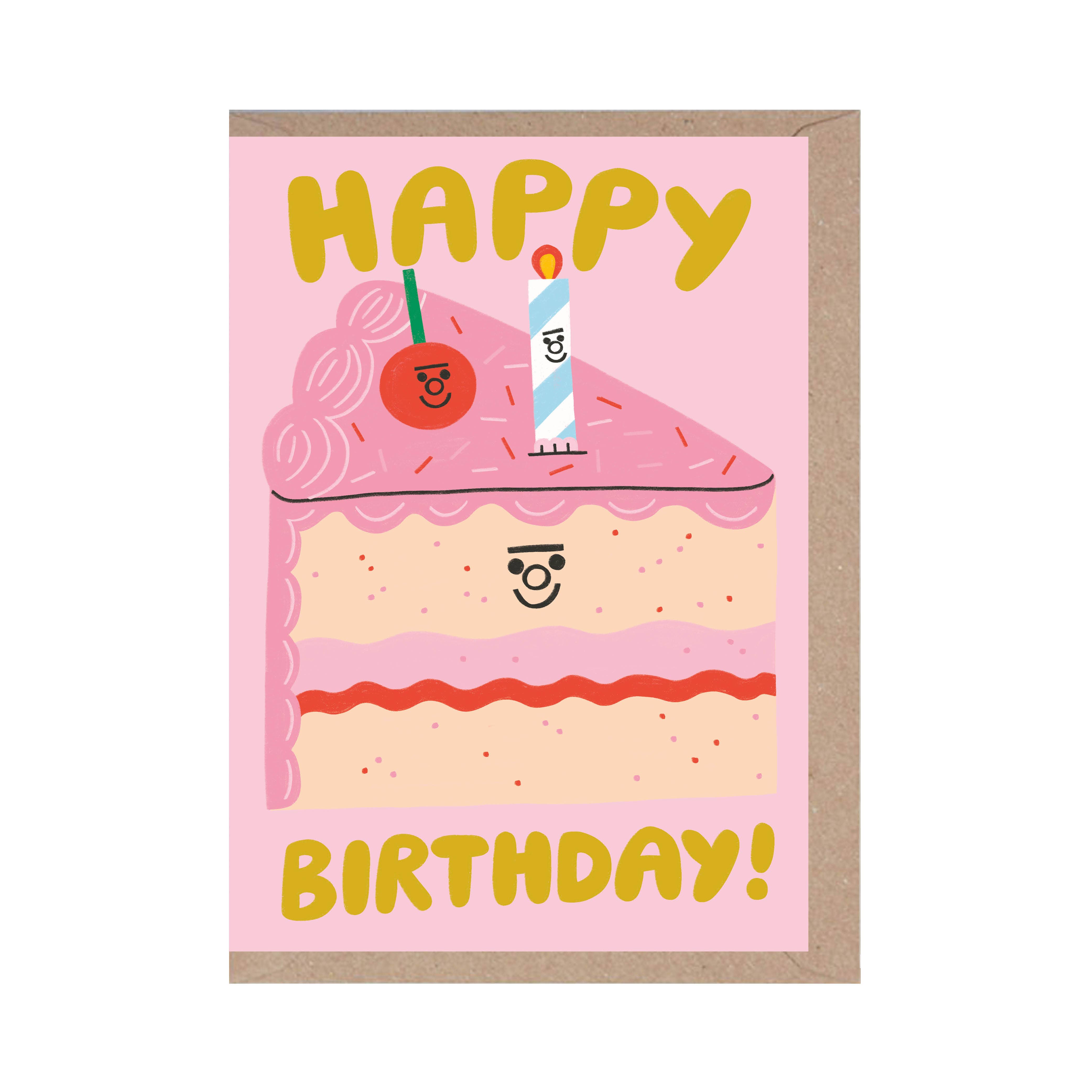 Rumble Cards - Vendita all'ingrosso Biglietti di auguri - Fetta di Compleanno - Torta - Divertimento - Buon Compleanno - Carino - Amico0