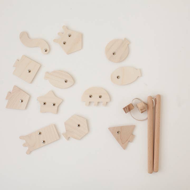 Babai – Großhandel Holzspielzeug – Kinder – Angelspiel auf den Magneten. Lustige Geometrie und Farben6