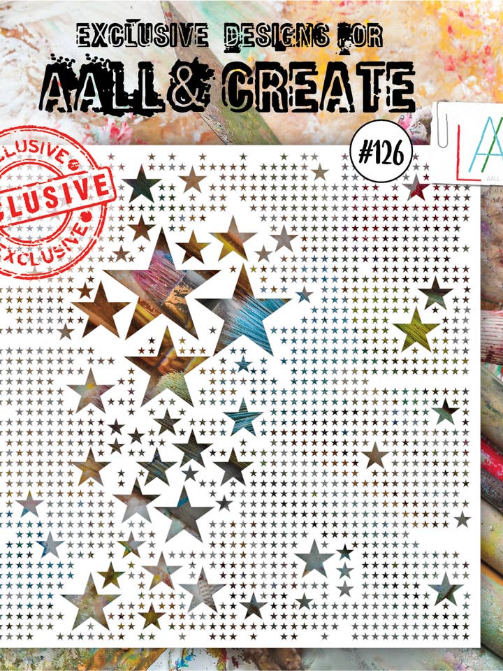 Lotza Starz - Stencil da 15,2 x 15,2 cm #126 per la vendita all'ingrosso da parte di AALL AND CREATE