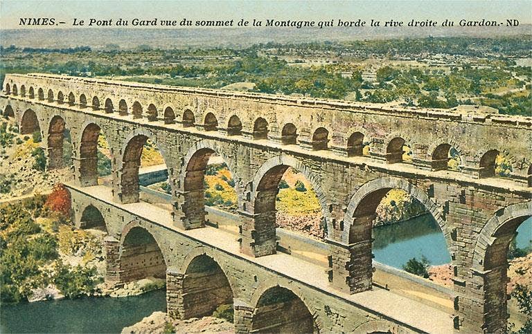 Found Image Press - Wholesale Sticker - Sticker FF-137 Pont du Gard, Nimes, France0