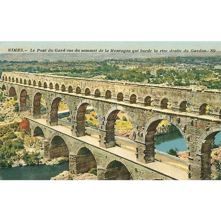 Found Image Press - Wholesale Sticker - Sticker FF-137 Pont du Gard, Nimes, France