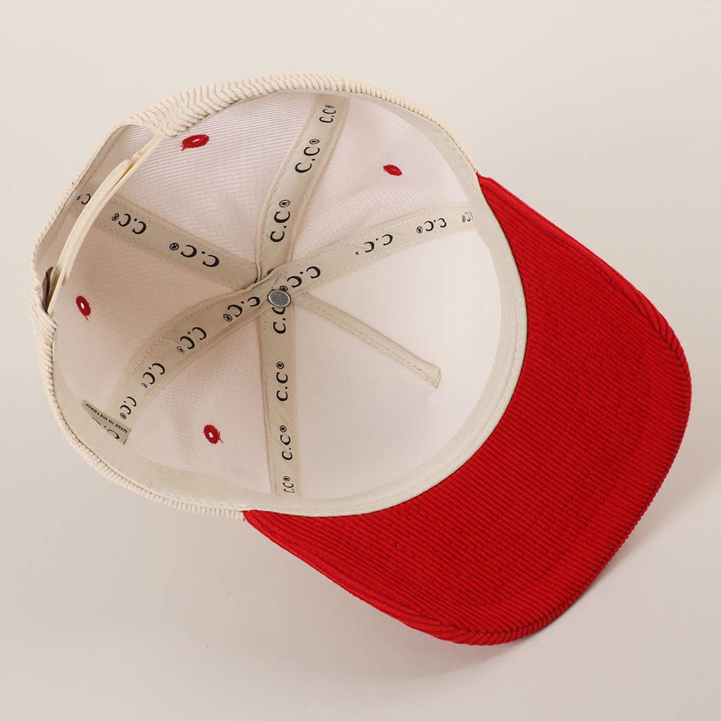 Fashion City - Wholesale Trucker Hat - Unisex - SMALL TOWN SMOKESHOW Heat Press Corduroy Trucker Hat 15