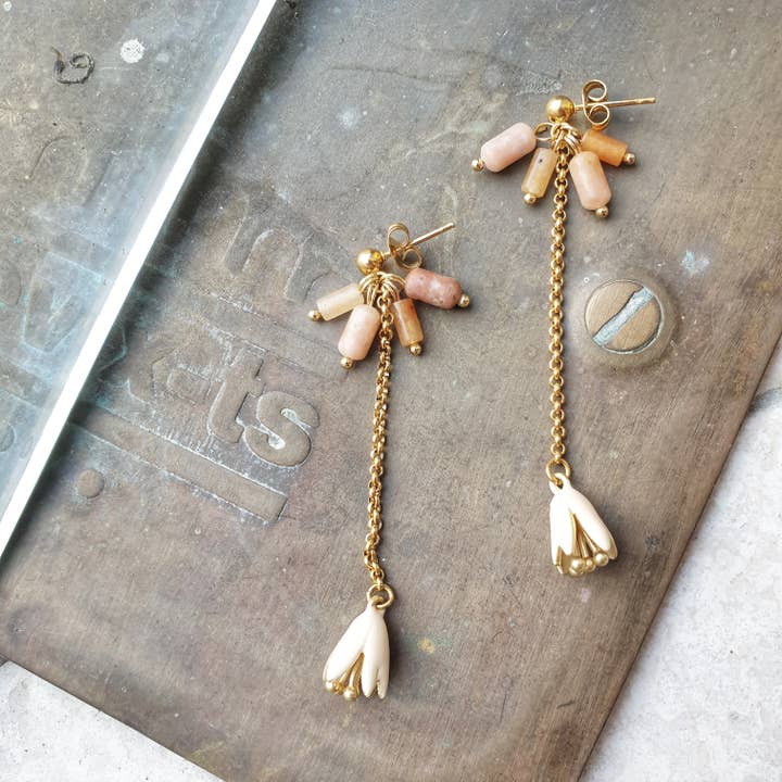 Zdislava – Creoler øreringe i rustfrit stål for engroshandel hos matins parisiens