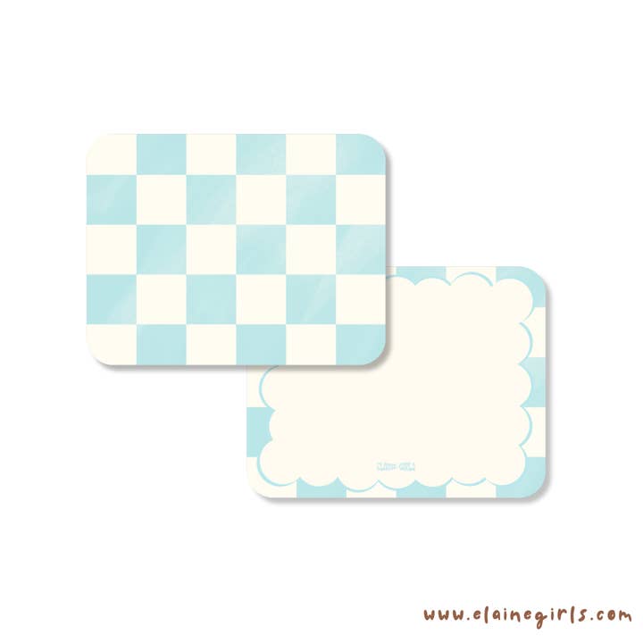Notecards Checkered Pattern for wholesale by Elaine Girls