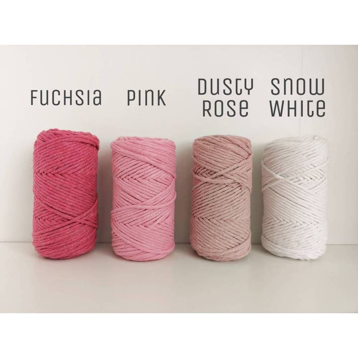 Buluty - Wholesale Yarn - 3 MM SINGLE TWIST STRAND SUPER SOFT MACRAME CORD YARN