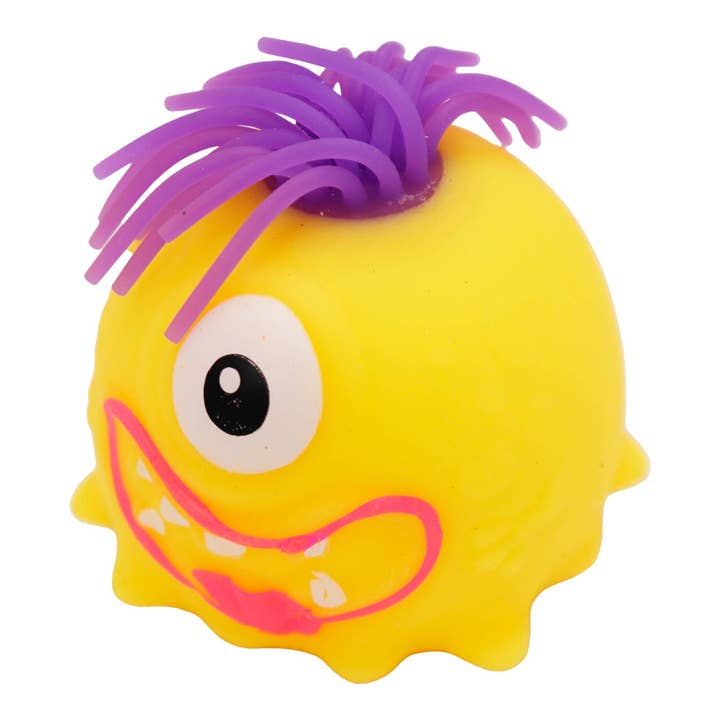 ASSORTED Noodle Hair Monster Fluffy Slime Filled Squishy for wholesale on Faire9