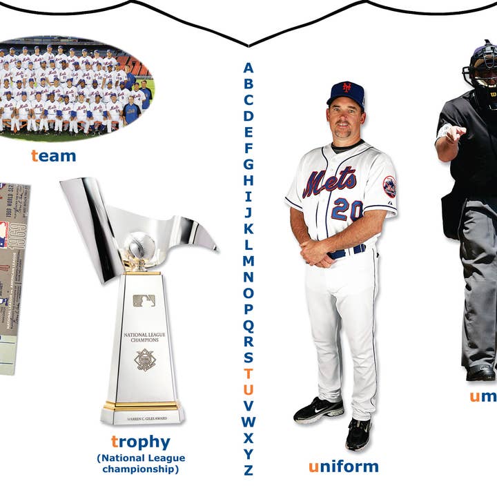 Michaelson Entertainment-Childrens Sports Board Books & Toys - Wholesale Book - Kids - New York Mets ABC