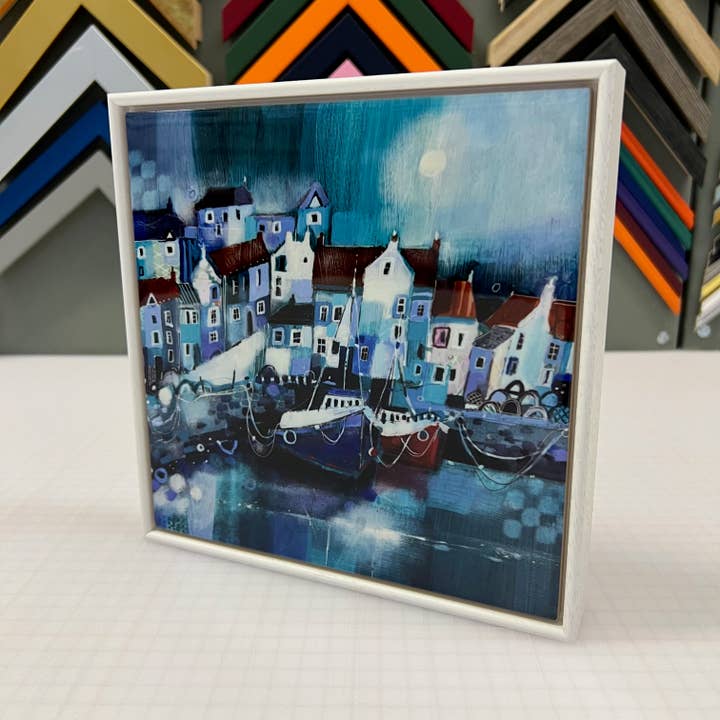 Emma S Davis Artist - Wholesale Art Print - 'Pittenweem'- Framed Ceramic Tile Art Print
