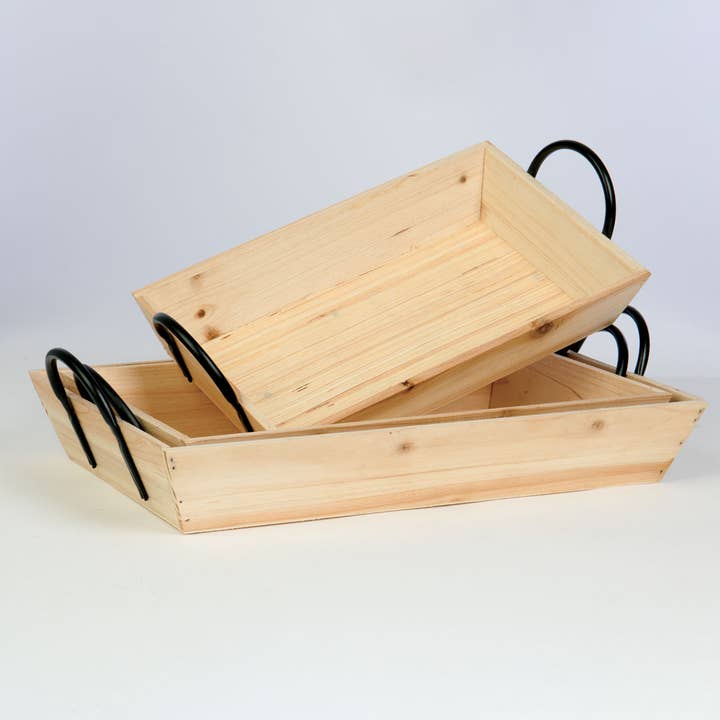 Willow Group - Wholesale Decorative Tray - RECT WOOD TRAY SH