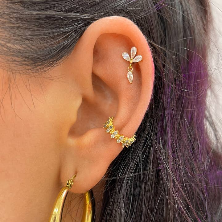 Schmuckgroßhandel - Wholesale Single Earring - Glacia Piercing | Titan