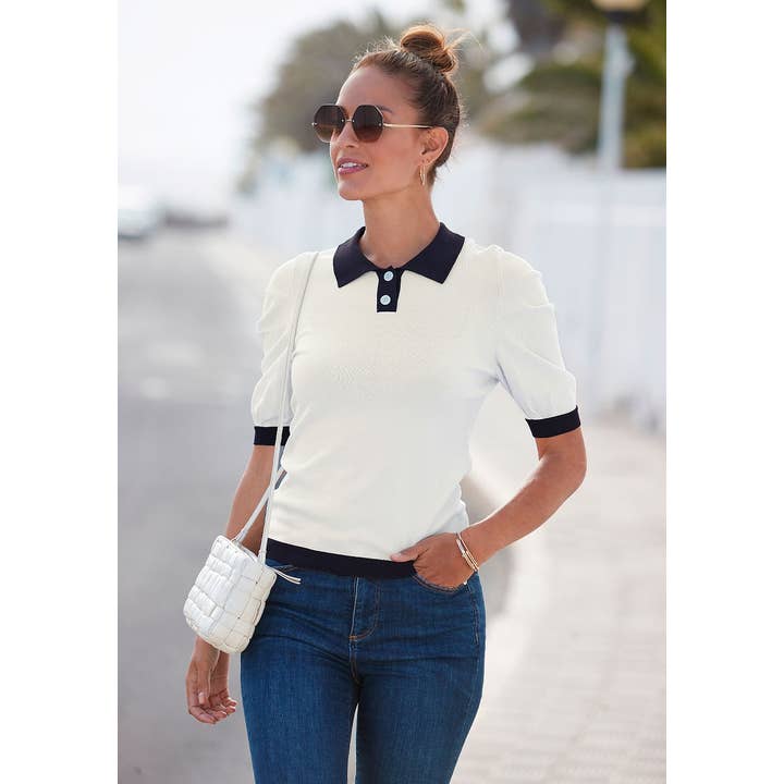 LASCANA Women's Two Tone Collared Shirt for wholesale by Lascana