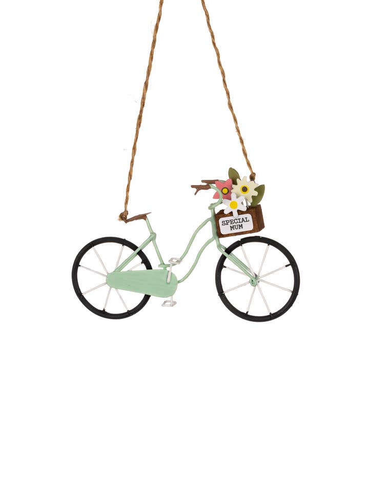 Special Mum Bike with Flowers Hanging for wholesale by Shoeless Joe Ltd