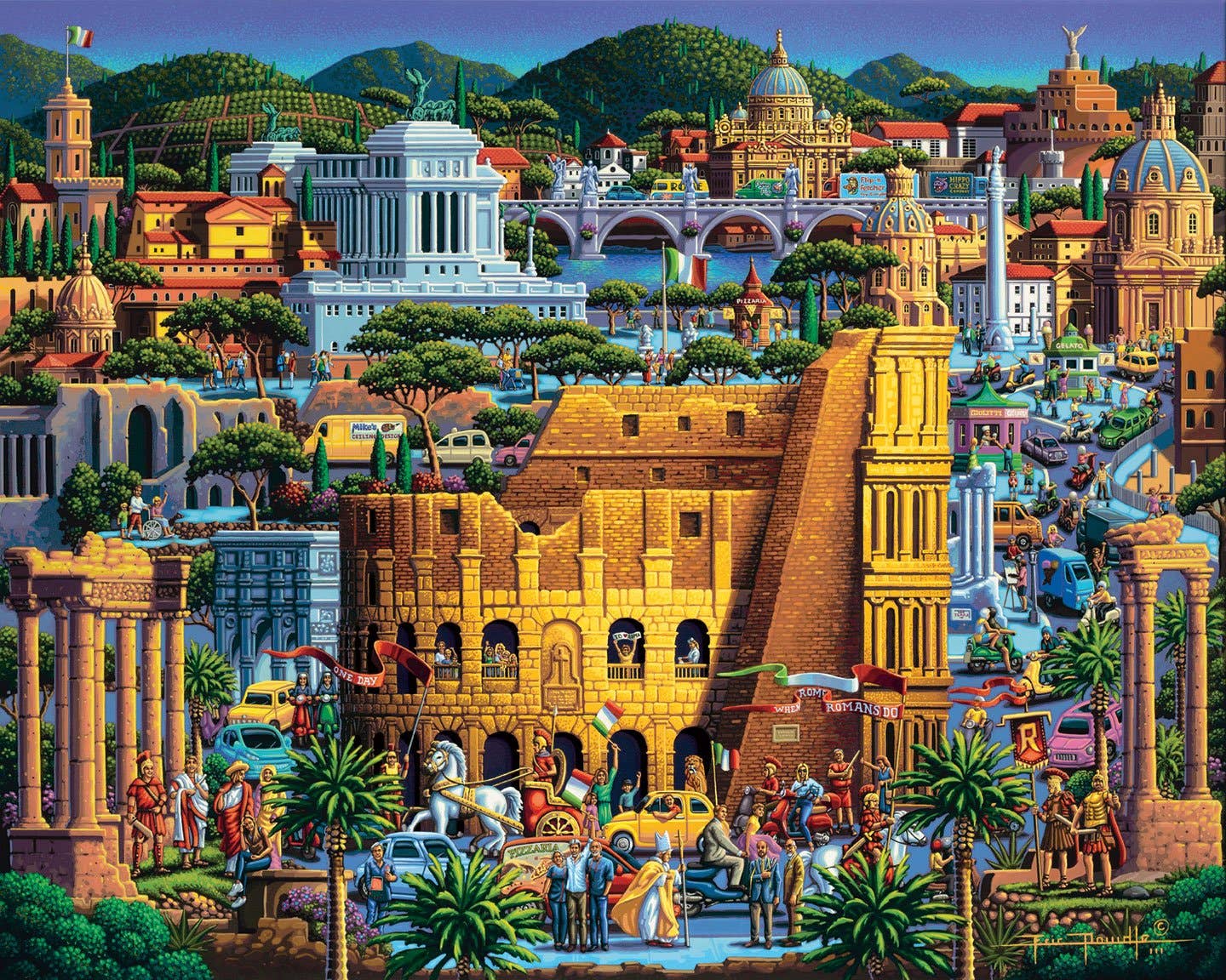 Boardwalk Puzzle Company - Wholesale Puzzle - Adult - Rome - 500 Piece1