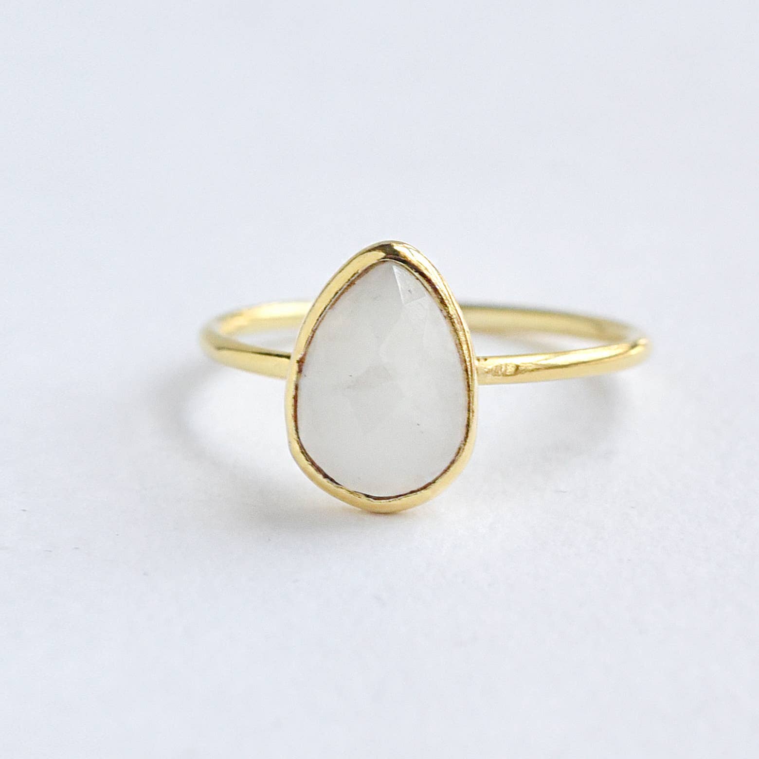 FELIX Z DESIGNS – Anel de pedra única/solitário por atacado – Anel de lágrima único, tamanho ajustável.2