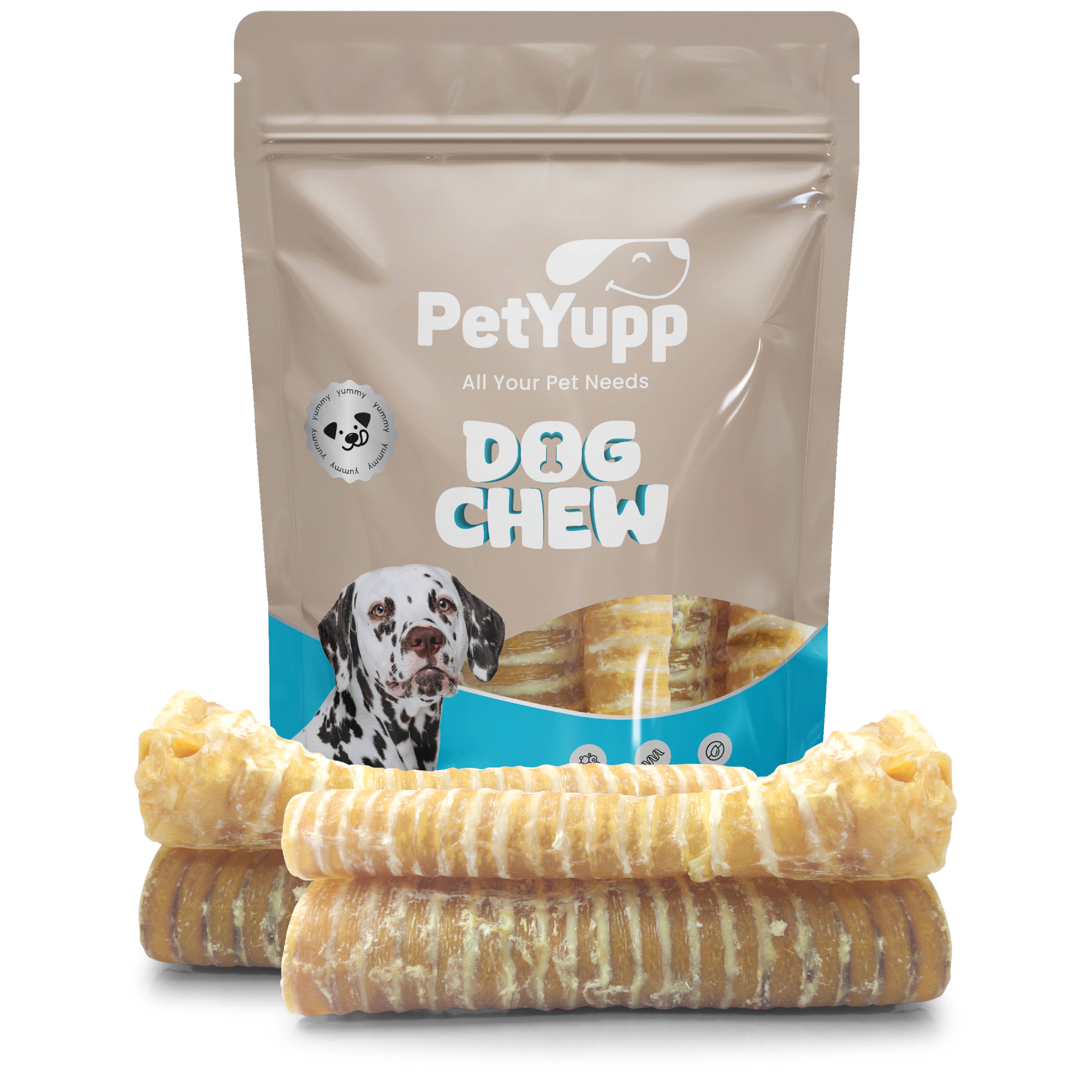 PetYupp - Wholesale Pet Treats - Dog - 100% Natural Water Buffalo Trachea Dog Chew - 6 Inch - 12 Count0