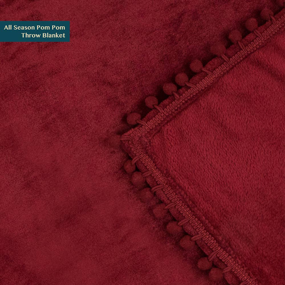 Pavilia – wholesale Prydnadsfilt – Filt med pompom-fransar62