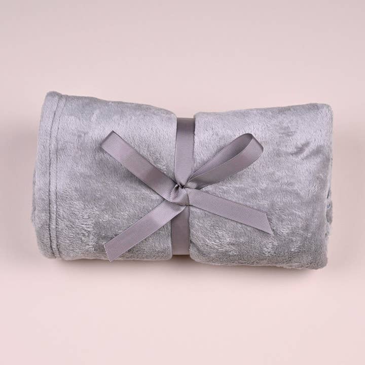 Grijze Schuine Huis Fleece Deken voor wholesale door Baby's House