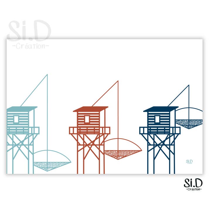 Poster 3 Fischerei für den Großhandel von Si.D