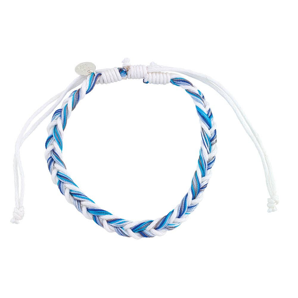 World End Imports Jewelry & Gifts - Wholesale Woven/Braided Bracelet - BR Linen & Nylon Fishtail Braided  2