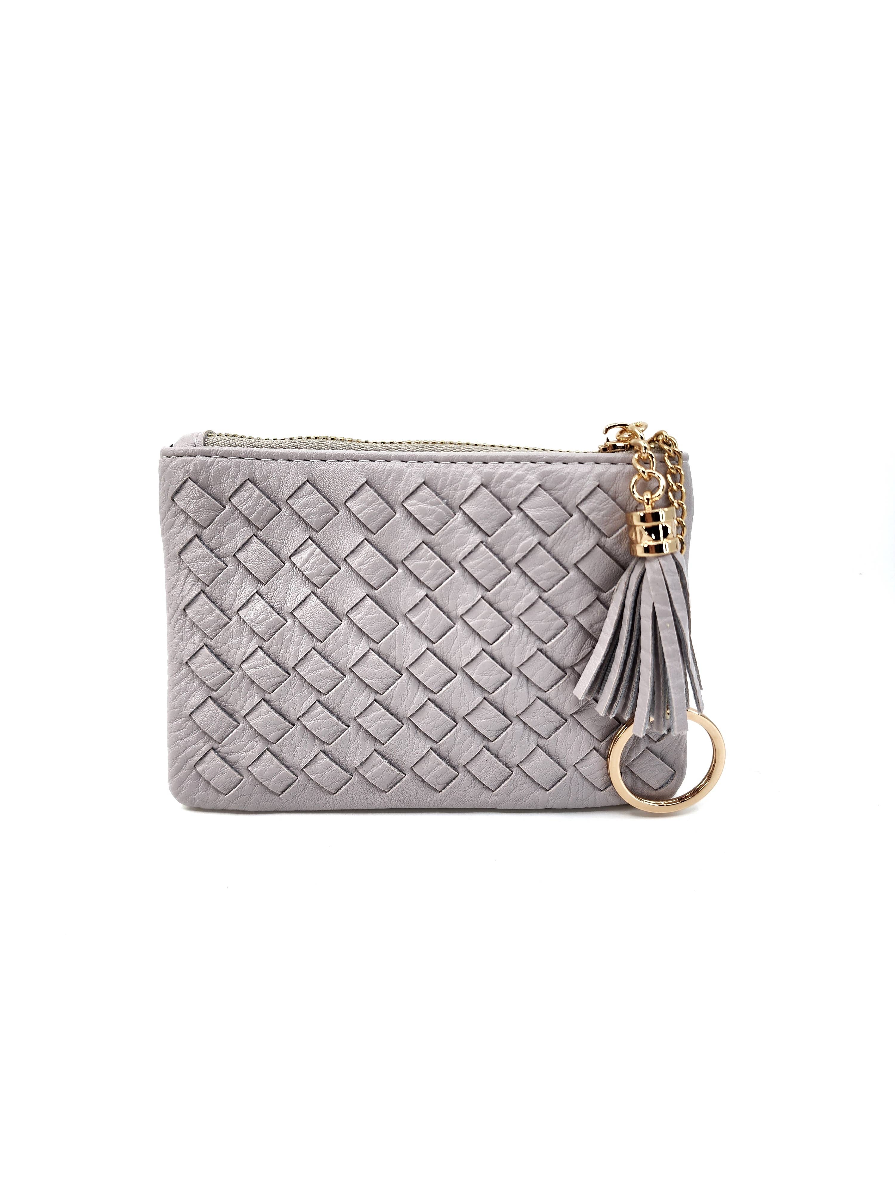 Hatzzi – wholesale Coin purse – Women’s – Woven Tassel Puller Top Zip Coin Purse Wallet with Key Chain4