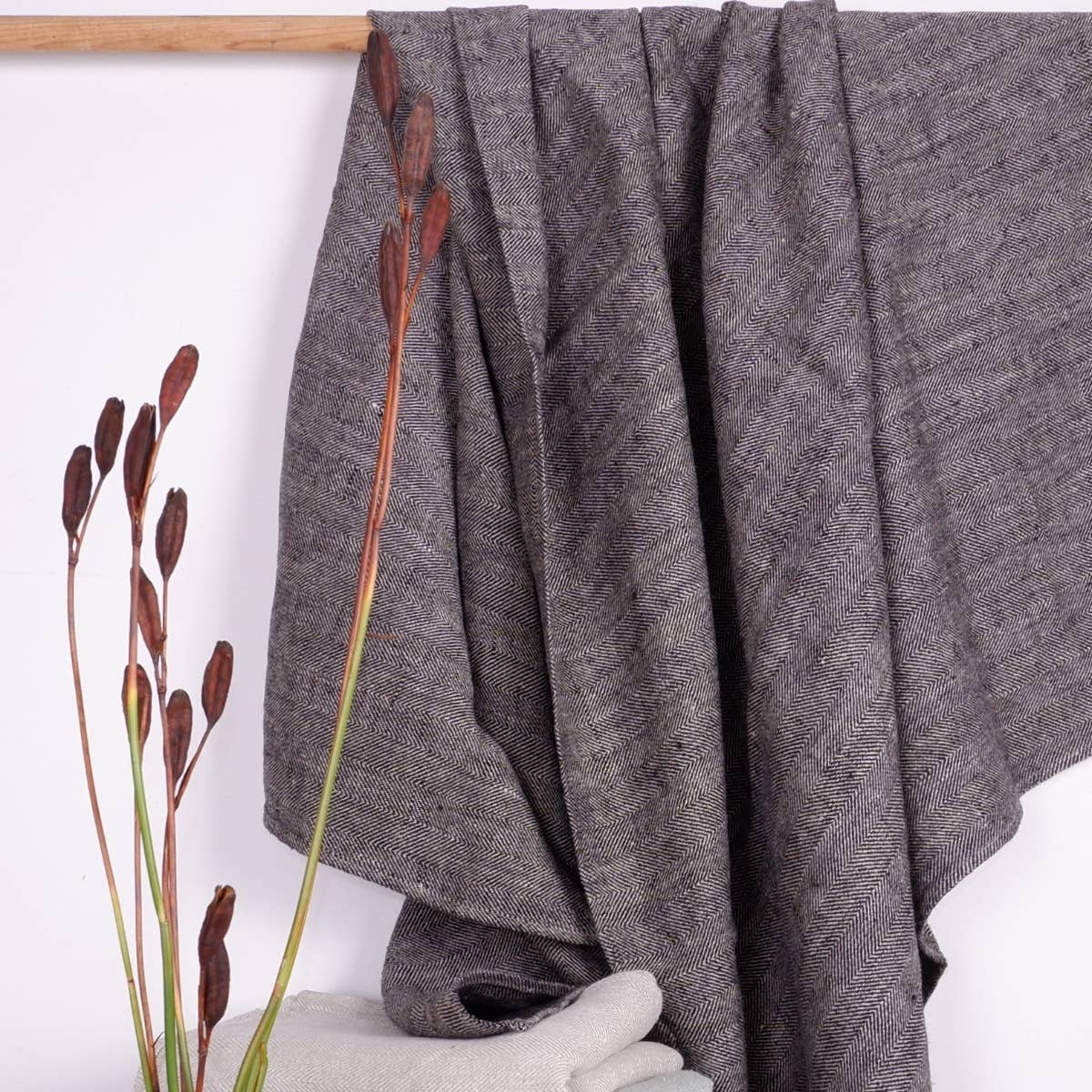 NorraVilla - Wholesale Bath Towel - Herringbone Linen Towel - Mint7