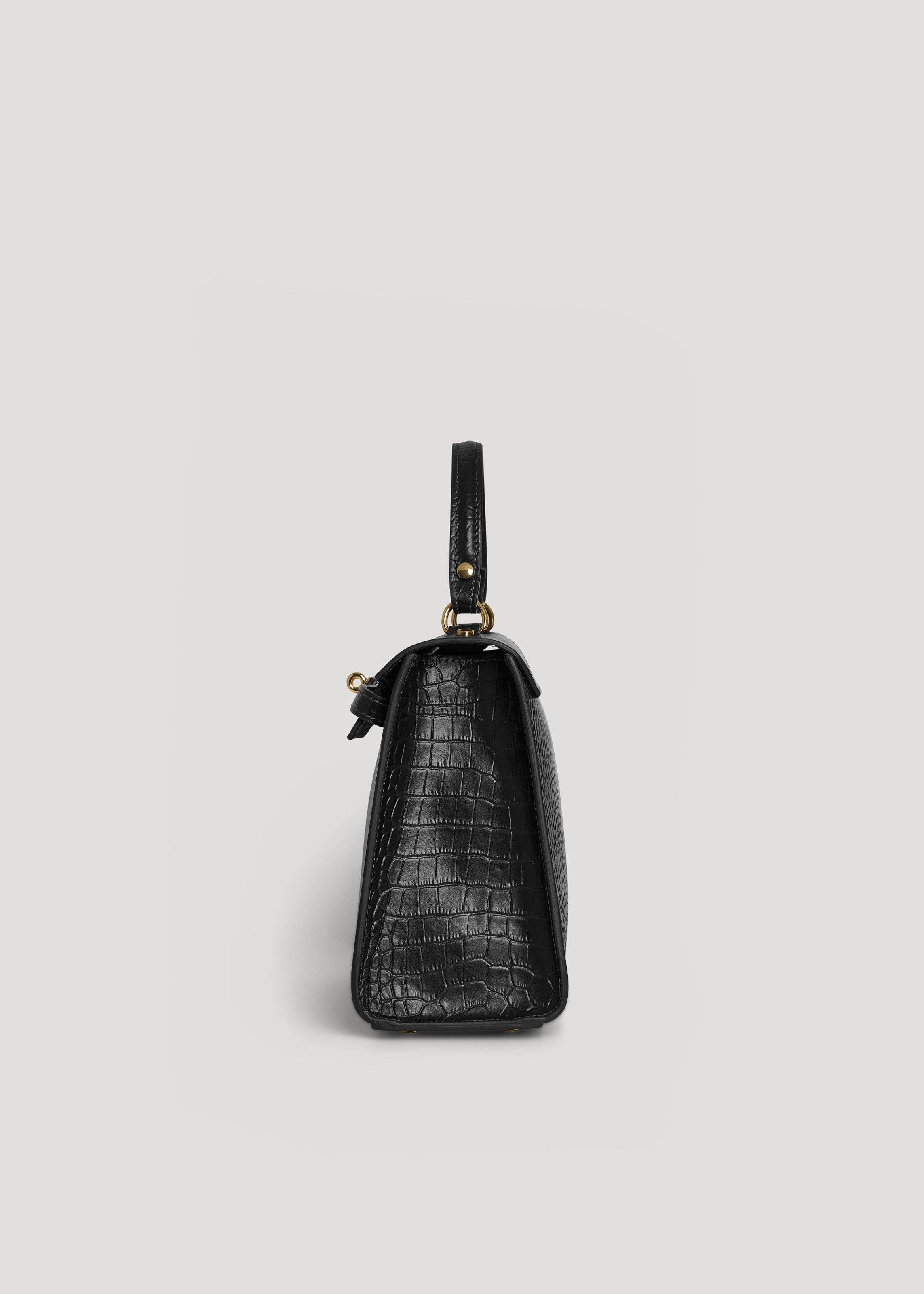 Voemièn - Vente Sac à main avec poignée sur le dessus – femme - Sac Édition Limitée Zaira en Cuir Coco Noir3