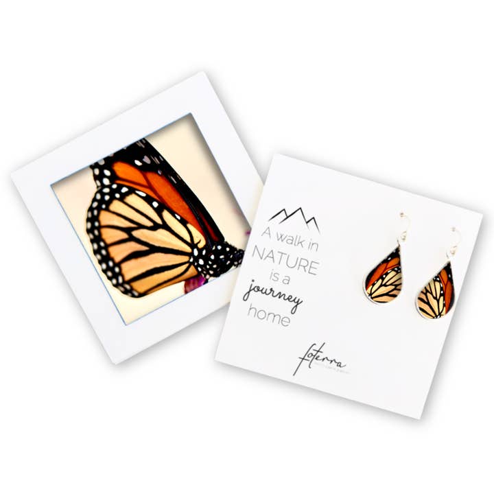Monarch Butterfly kleine traanoorbellen voor wholesale door Foterra Jewelry