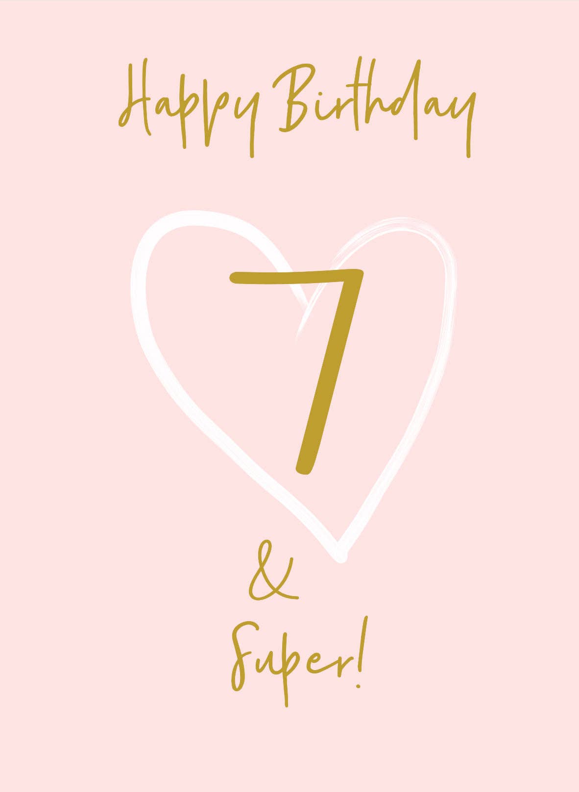 Petimo - Wholesale Birthday Card - Wonderful You Age 7 Card - Foil1