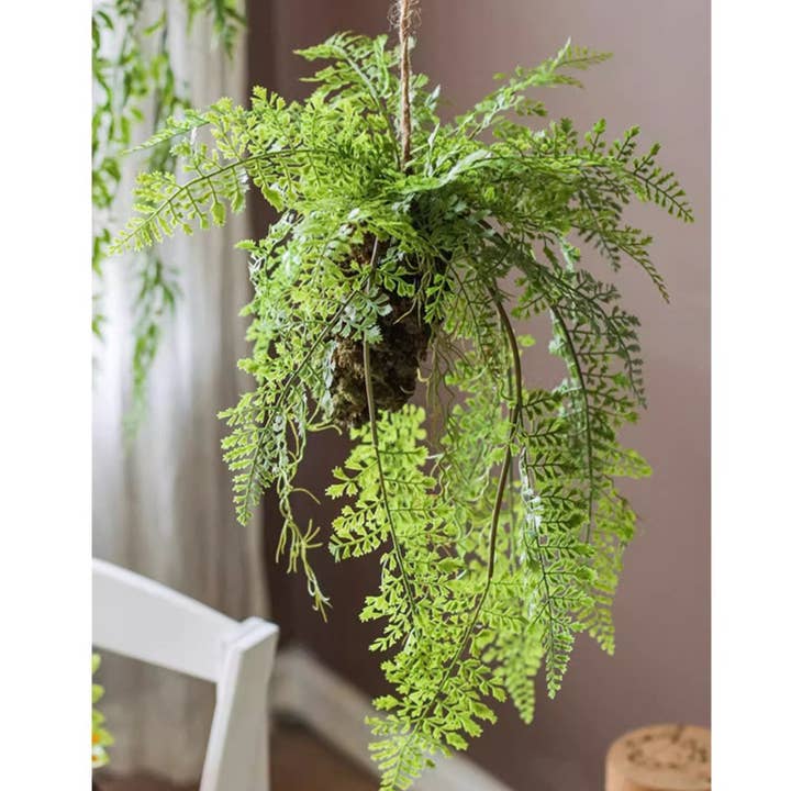 Rustic Reach - Wholesale Artificial Plant - Artificial Fern Hanging Ball Decoration1