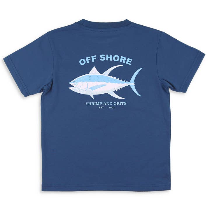 T-shirt graphique Off Shore pour la vente par Shrimp and Grits Kids