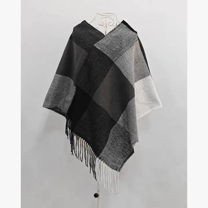 Check Poncho for wholesale by Passion Accessories Ltd