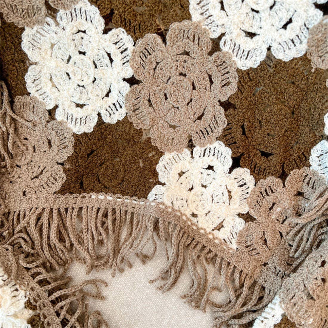 Funkyrel® Atzbranding Limited - Wholesale Knit Sweater - Women's - Crosa - Floral Pattern Hollow Knit Sweater9