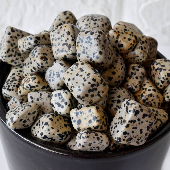 Soothing Crystals - Wholesale Spiritual Stone/Crystal - 100g Tumbled Stones | Dalmatian Jasper | Healing Crystals2