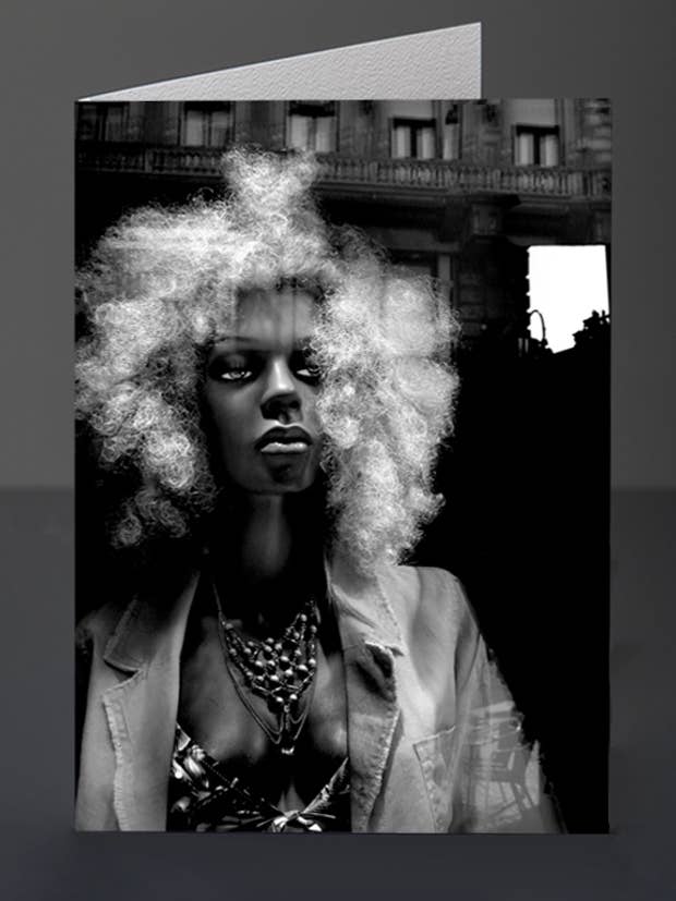 London / Gesichter in Fenstern 005-23 / Grußkarte für den Großhandel von Eliot Siegel & The British Art Gallery