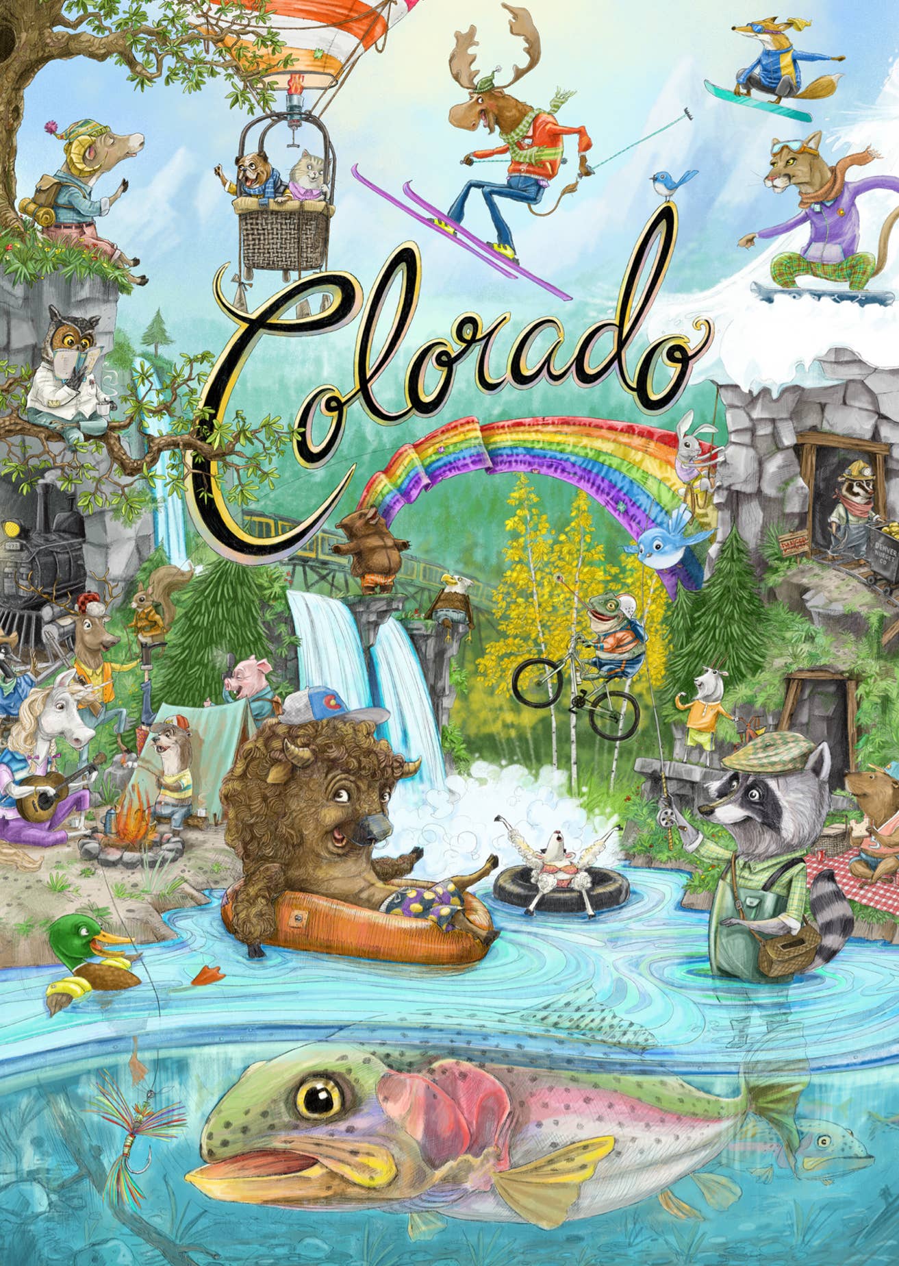 Mark Ludy Art Books & Games - Venta al por mayor Tarjetas de felicitación - Colorful Colorado | Tarjeta de felicitación1