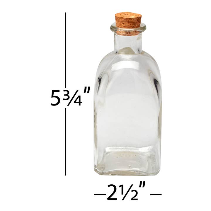 Portofino International Trading, USA - Wholesale Oil/Vinegar Dispenser - Square Bottle with Cork2